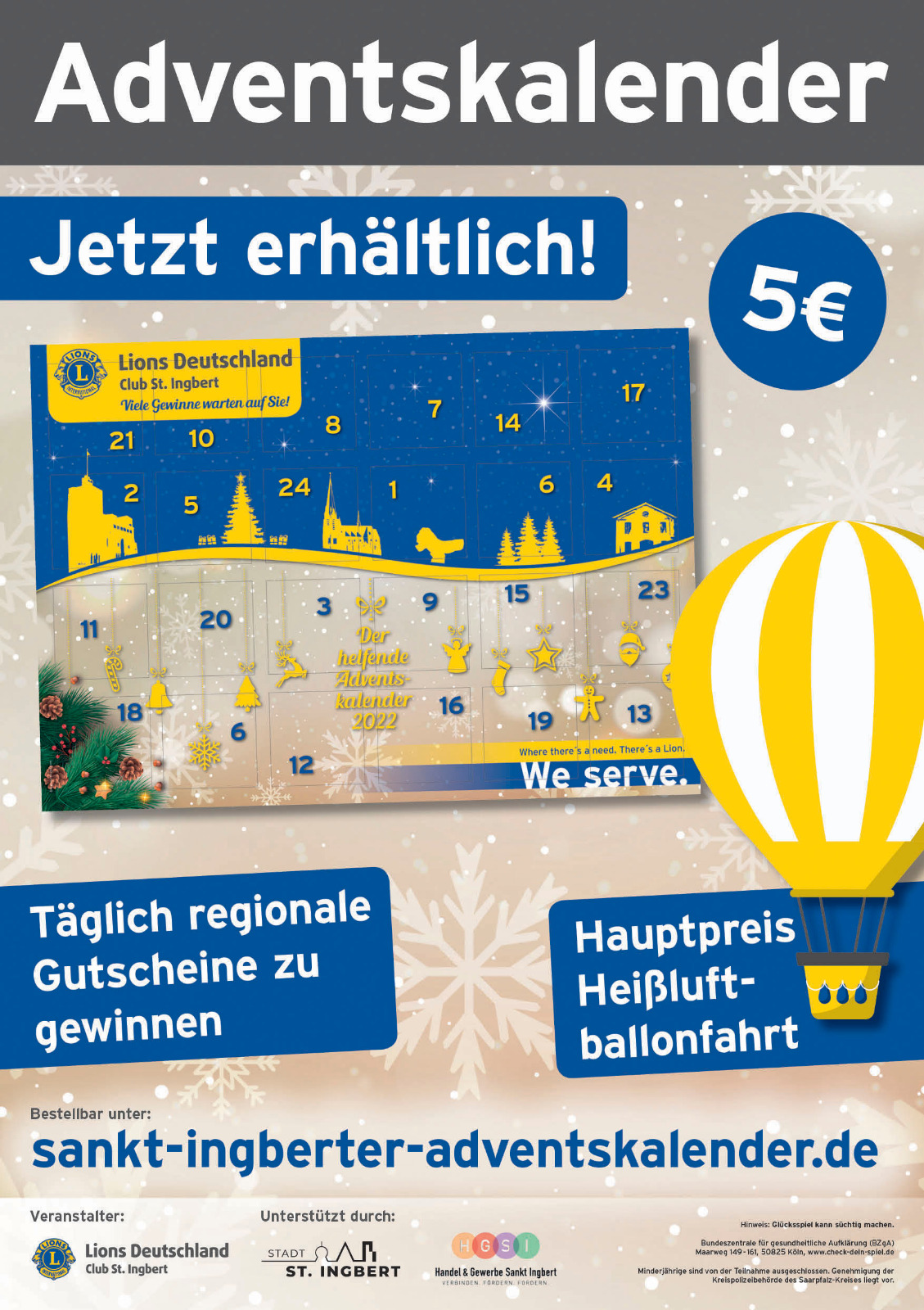 Plakat "Der helfende Adventskalender 2022"